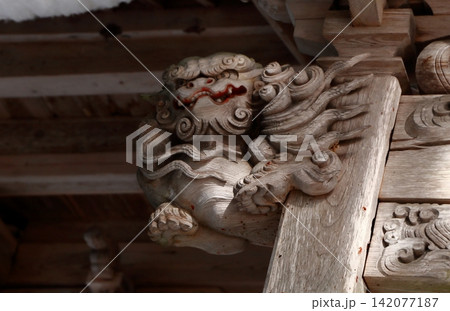神社の守護神・唐獅子 神社の守護神・唐獅子 142077187
