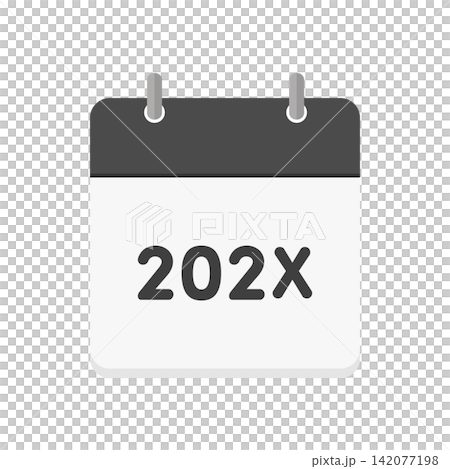 黒いカレンダーのアイコンに202Xの文字 - 未確定な予定の西暦を表すシンプルなイメージイラスト素材 黒いカレンダーのアイコンに202Xの文字 - 未確定な予定の西暦を表すシンプルなイメージイラスト素材 142077198