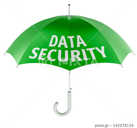 Data Security with green umbrella, cybersecurity and privacy protection concept. 3D rendering Data Security with green umbrella, cybersecurity and privacy protection concept. 3D rendering 142078138