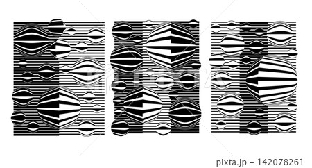 Set of creative tech stripe line sphere ball abstract design Set of creative tech stripe line sphere ball abstract design 142078261