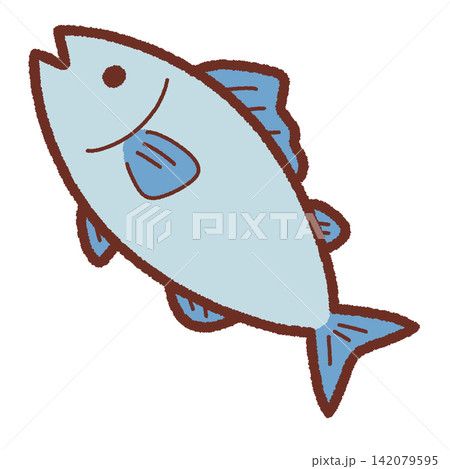 シンプルな魚のイラスト 142079595