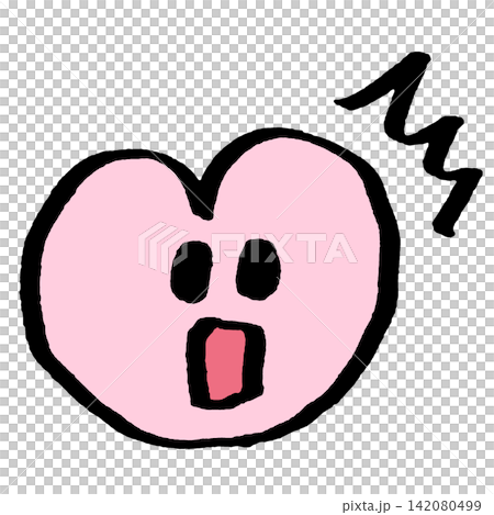 Surprised heart Surprised heart 142080499