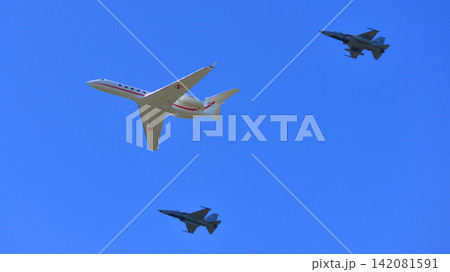 Warsaw, Poland. 15 August 2026. Polish Army Day parade with fighters, early warning aircraft, transporters, training aircraft from Poland and NATO allies. 142081591