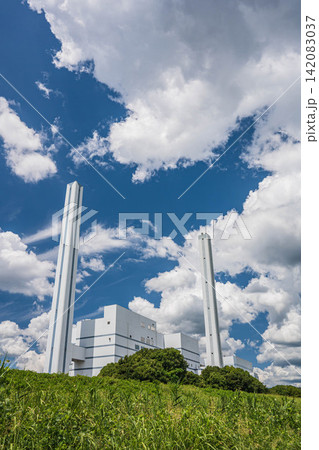 淀川夏景色 大阪府高槻市 淀川夏景色 大阪府高槻市 142083037