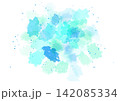 水彩飛沫素材～水色系～ 142085334