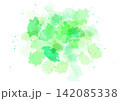 水彩飛沫素材～緑系～ 142085338