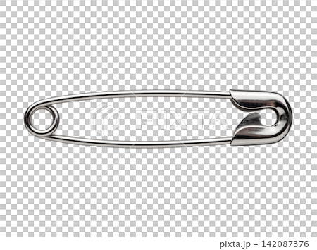 Clean safety pin steel element Clean safety pin steel element 142087376