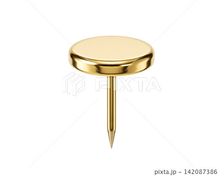 Simple gold thumbtack element design Simple gold thumbtack element design 142087386
