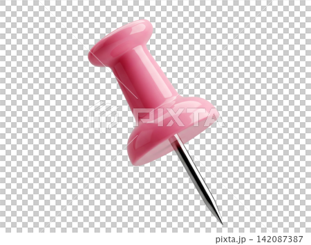 Isolated floating pin pushpin element Isolated floating pin pushpin element 142087387