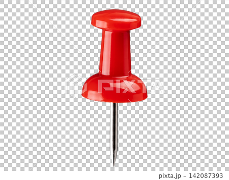 Isolated red pushpin element Isolated red pushpin element 142087393