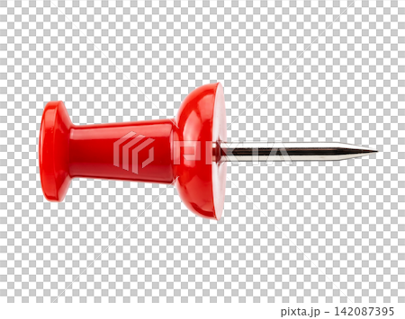 Isolated red thumbtack element design Isolated red thumbtack element design 142087395