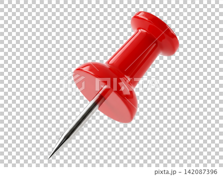 Isolated red thumbtack element Isolated red thumbtack element 142087396