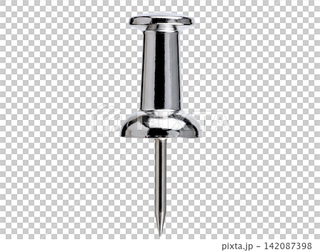 Isolated clean metal thumbtack element Isolated clean metal thumbtack element 142087398