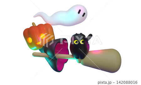 ハロウィンの3DCG 142088016