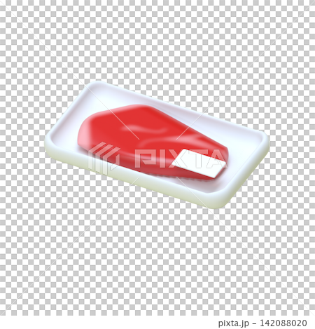 包裝肉的3D插圖 包裝肉的3D插圖 142088020