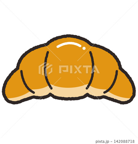 クロワッサンのかわいいイラスト|ゆるいタッチの食べ物素材 クロワッサンのかわいいイラスト|ゆるいタッチの食べ物素材 142088718