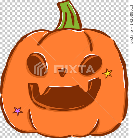 Cute Halloween Pumpkin Hand Drawn Illustration Cute Halloween Pumpkin Hand Drawn Illustration 142089013