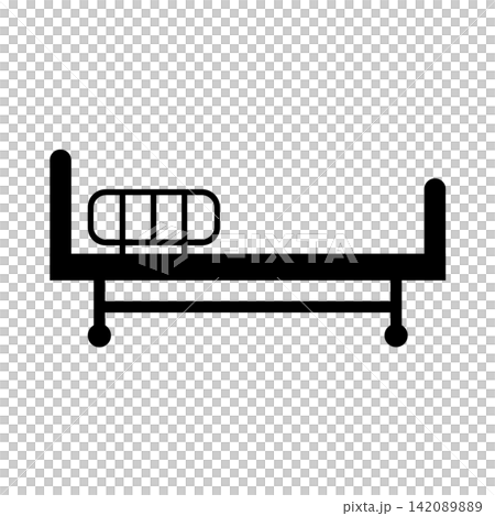介護ベッド（単）／自立支援・福祉住環境ピクトグラム（黒／グレー） 142089889