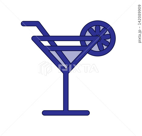 Wine glass icon design template Wine glass icon design template 142089909