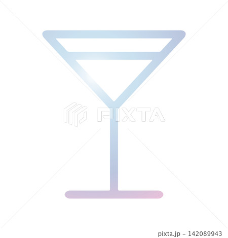 Wine glass icon design template 142089943