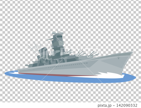 二戰期間日本海軍戰艦的插圖 二戰期間日本海軍戰艦的插圖 142090332