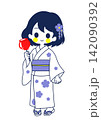 浴衣を着た女の子 142090392