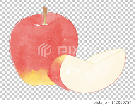 Apple illustration, watercolor style 142090754