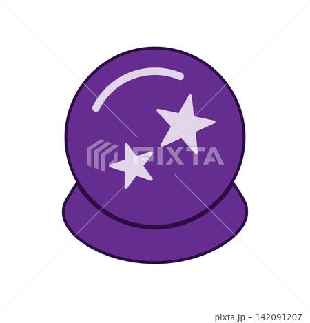 Magic Ball icon design template Magic Ball icon design template 142091207
