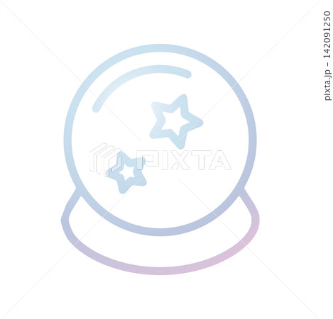 Magic Ball icon design template 142091250