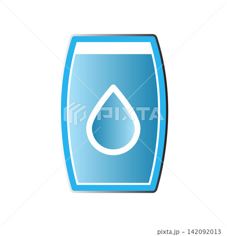 Glass water icon design template Glass water icon design template 142092013