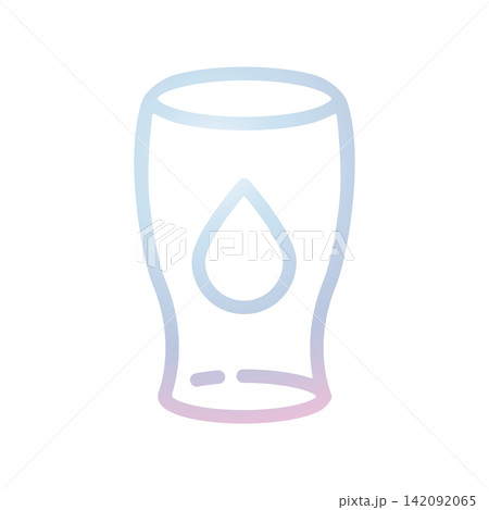 Glass water icon design template Glass water icon design template 142092065
