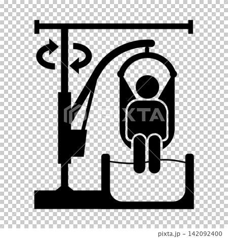 Bathroom-mounted lift / Pictogram for independent living support and welfare housing environment (black/gray) Bathroom-mounted lift / Pictogram for independent living support and welfare housing environment (black/gray) 142092400