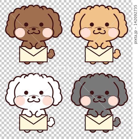 玩具貴賓犬套裝(含字母)/白色 玩具貴賓犬套裝(含字母)/白色 142092735