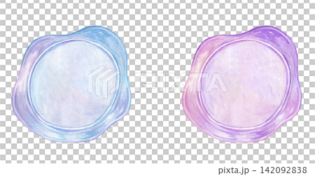 Watercolor illustration of a sealing stamp Watercolor illustration of a sealing stamp 142092838