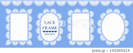 Frame doily circle label trim with lace border and oval scallop edge for a cottagecore pattern. Square ruffle boarder ribbon tape line fabric vintage seamless illustration cute set coquette. Frame doily circle label trim with lace border and oval scallop edge for a cottagecore pattern. Square ruffle boarder ribbon tape line fabric vintage seamless illustration cute set coquette. 142095814