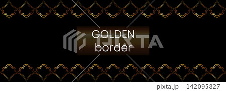 Frame label cover with gold golden border and antique vintage ornament. Simple rococo boarder with square elegant invitation and vector line rectangle. Box luxury frame with design element gold Frame label cover with gold golden border and antique vintage ornament. Simple rococo boarder with square elegant invitation and vector line rectangle. Box luxury frame with design element gold 142095827