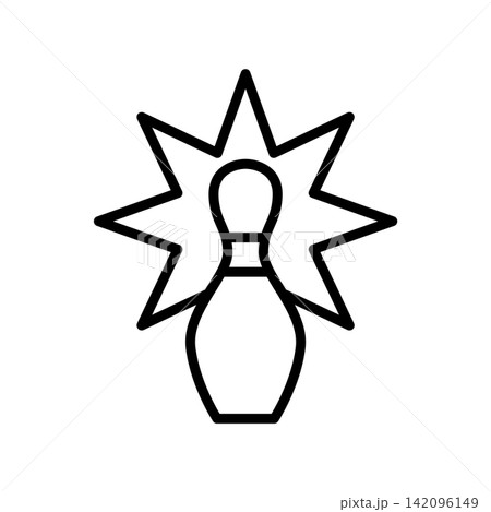 Bowling icon design template Bowling icon design template 142096149