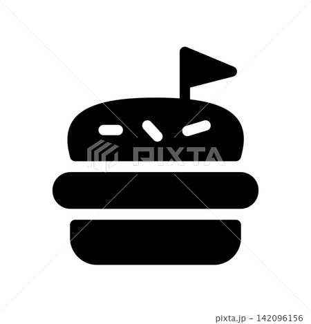 Burger icon design template Burger icon design template 142096156