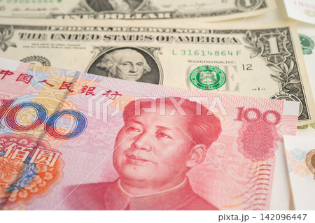 China yuan banknote money, investment economy business and banking. China yuan banknote money, investment economy business and banking. 142096447