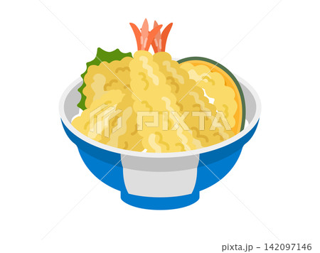 えび天丼のイラスト えび天丼のイラスト 142097146