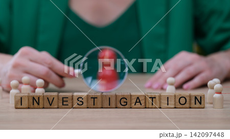 Exploring a mystery with focus and precision during a playful investigation in an engaging work environment Exploring a mystery with focus and precision during a playful investigation in an engaging work environment 142097448