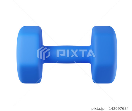 3d blue dumbbell isolated for home workouts, gym training, strength exercises, muscle toning, and fitness routines. Compact, durable weights with a modern sporty design 3d blue dumbbell isolated for home workouts, gym training, strength exercises, muscle toning, and fitness routines. Compact, durable weights with a modern sporty design 142097684