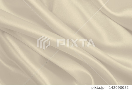 Smooth elegant golden silk or satin luxury cloth texture as wedding background. Luxurious background design. In Sepia toned. Retro style 142098082