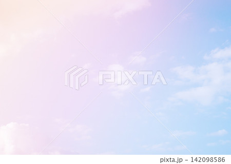 Beautiful clouds and blue sky with pastel color Beautiful clouds and blue sky with pastel color 142098586