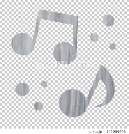 An illustration of a musical note icon with a beautiful watercolor pattern. An illustration of a musical note icon with a beautiful watercolor pattern. 142099608
