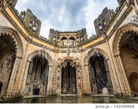Batalha, Portugal - Mar 07, 2026: The Unfinished Chapels of Monastery of Batalha at Batalha, Portugal. Batalha, Portugal - Mar 07, 2026: The Unfinished Chapels of Monastery of Batalha at Batalha, Portugal. 142099668