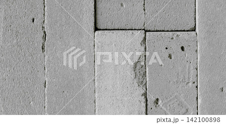 Gray concrete block wall texture with rough surface in industrial style Gray concrete block wall texture with rough surface in industrial style 142100898