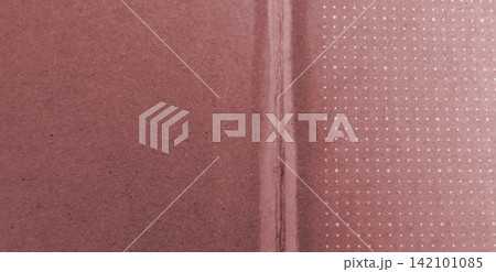Reddish-brown paper with a center fold and a dot grid pattern. 142101085