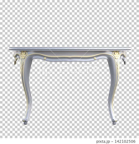diner table isolated on transparent background, 3D illustration, cg render diner table isolated on transparent background, 3D illustration, cg render 142102506