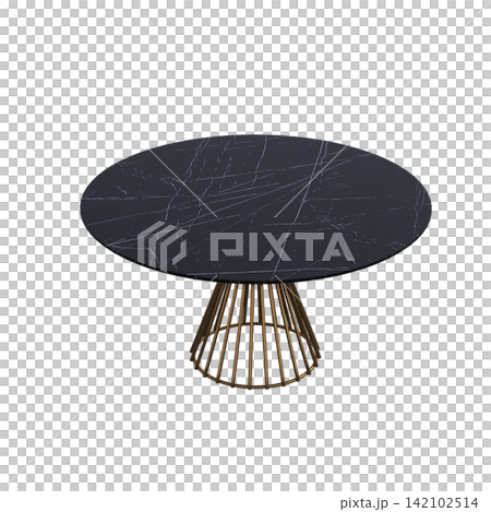 diner table isolated on transparent background, 3D illustration, cg render diner table isolated on transparent background, 3D illustration, cg render 142102514